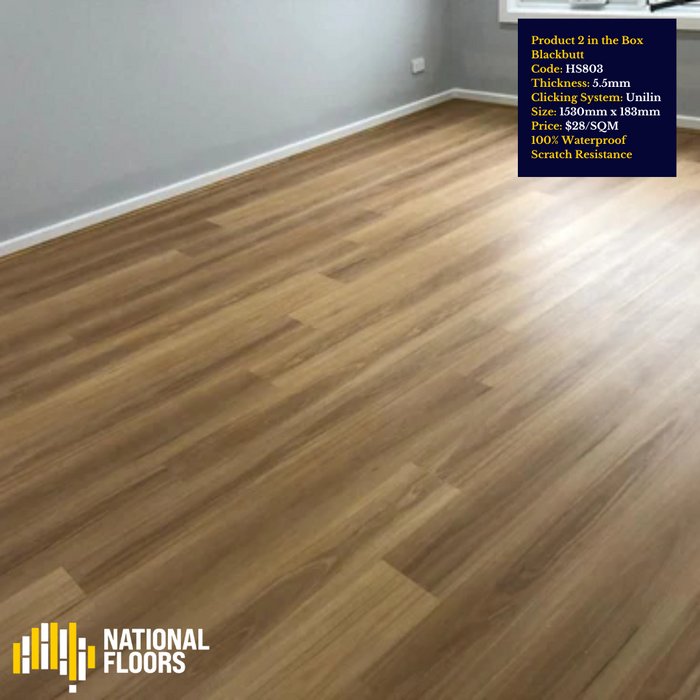 100% Water proof Hybrid Flooring Sample Pack (Blackbutt) - National Floors