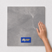 Dove Grey TM38 600x600 tile with hand scale and National Floors card