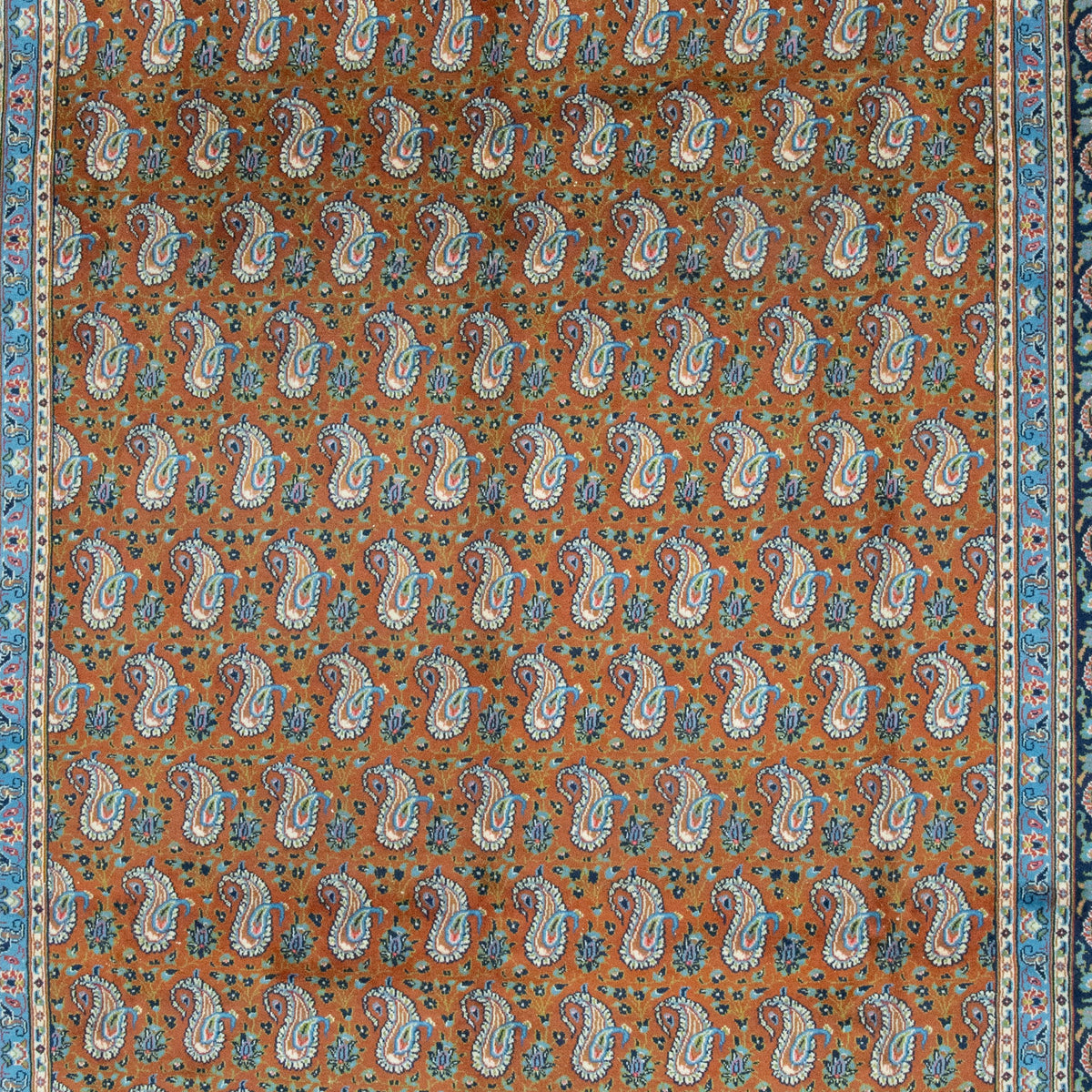 Isfahan Handmade Rug — 258 × 362 cm (Label 251) — close-up of the actual photographed pattern and weave.