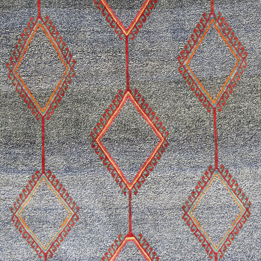 Gabbeh Handmade Rug — 135 × 223 cm (Label 260) — close-up of the actual photographed pattern and weave.