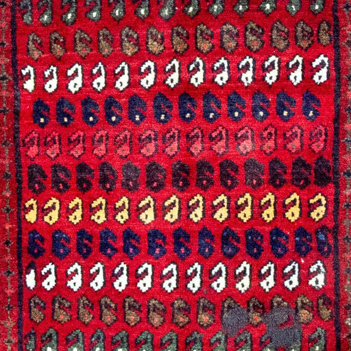Arak Handmade Rug — 60 × 110 cm (Label 296) — close-up of the actual photographed pattern and weave.