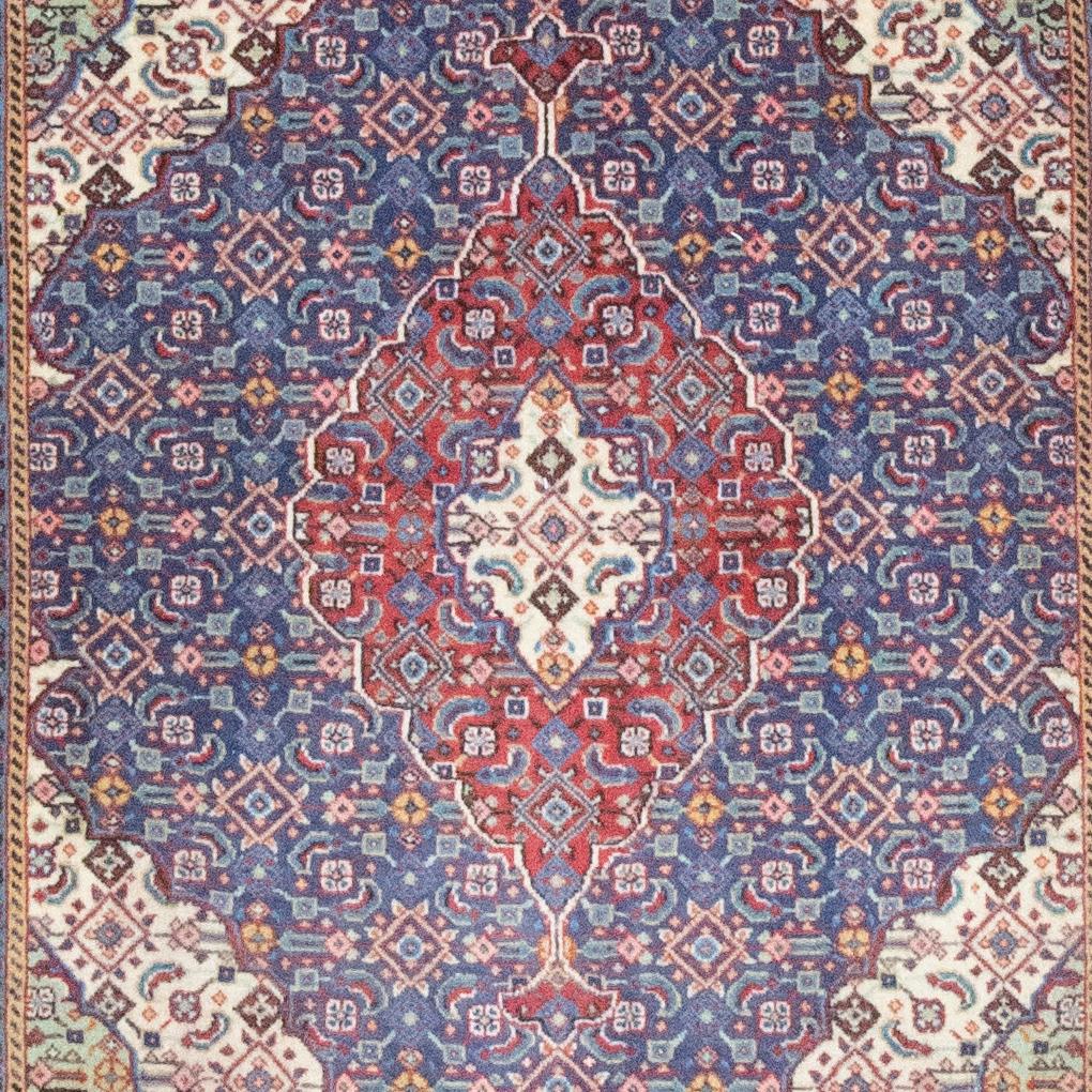 Qum Handmade Rug — 75 × 85 cm (Label 459) — close-up of the actual photographed pattern and weave.