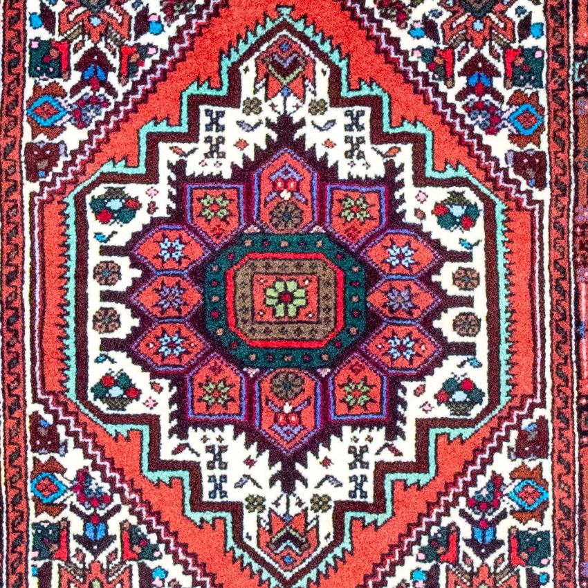 Bidjar Handmade Rug — 65 × 80 cm (Label 481) — close-up of the actual photographed pattern and weave.