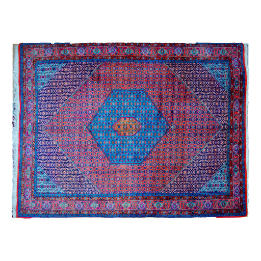 Bidjar handmade rug, label 566, 300 × 380 cm, on white background. Photo DSC00566.