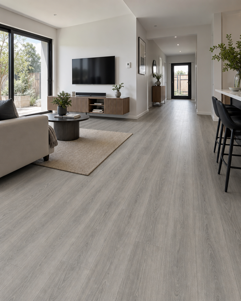 Grey Oak 9mm Hybrid Flooring (HAT5)