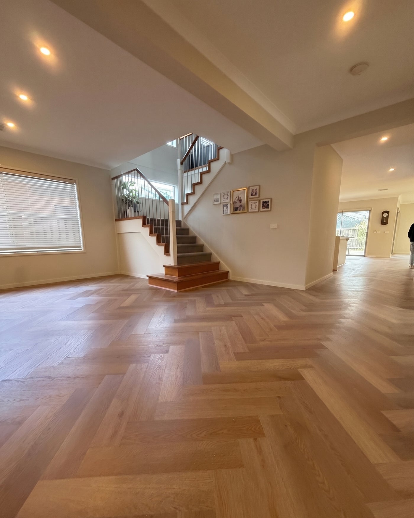 Wheat Herringbone 9mm Hybrid Flooring (HC22)
