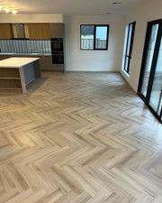 Porcelain Herringbone 9mm Hybrid Flooring (HC23)