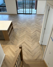 Porcelain Herringbone 9mm Hybrid Flooring (HC23)