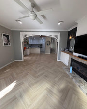 Ivory 8mm Hybrid Flooring (HP48) - National Floors