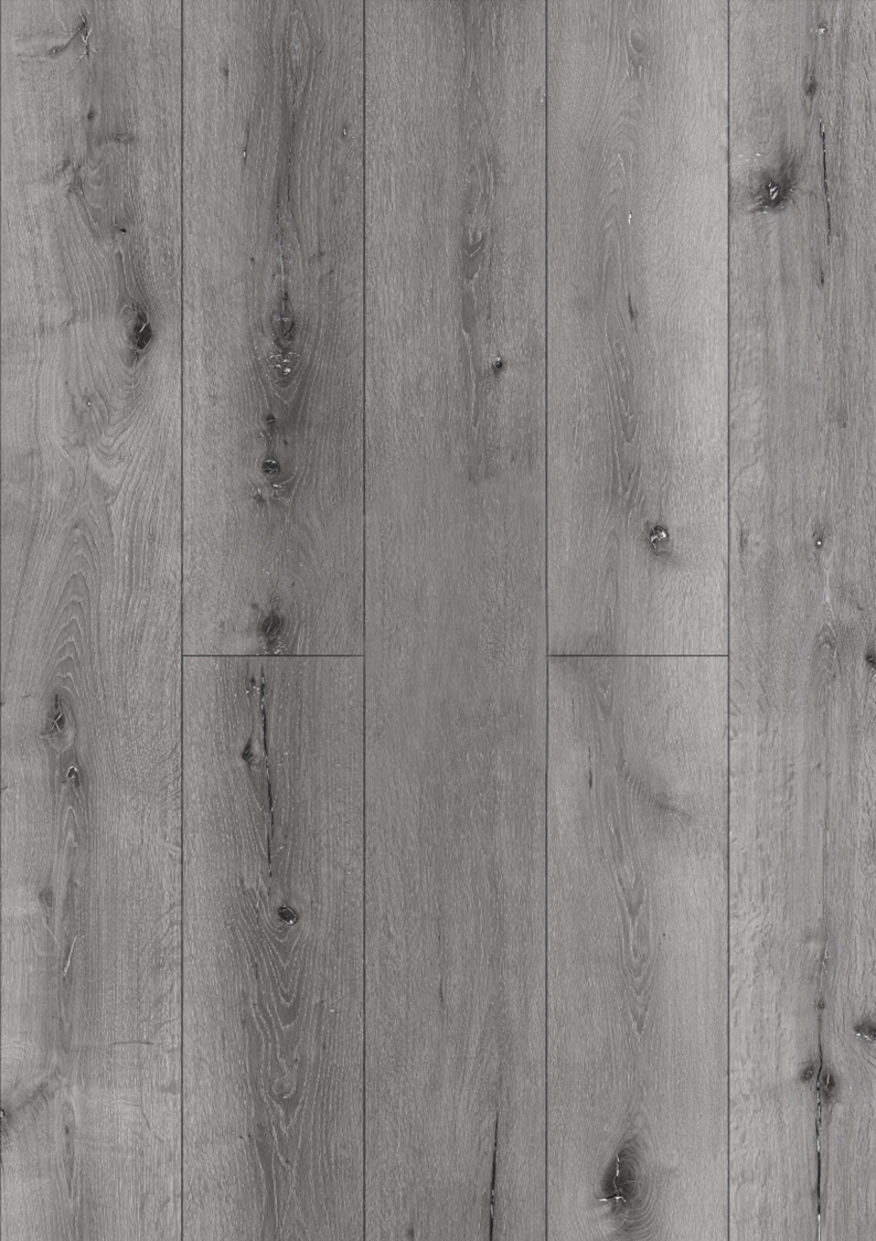 Dark Grey Oak 7mm Hybrid Flooring (HGC-DG1005) - National Floors