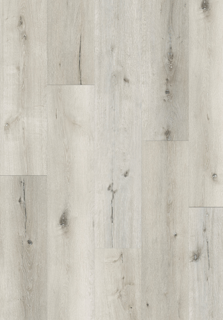 Light Grey Oak 7mm Hybrid Flooring (HGC-LG1004) - National Floors