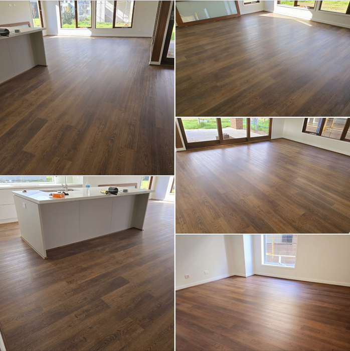 Deep Brown 7.5mm Hybrid Flooring (HP33)