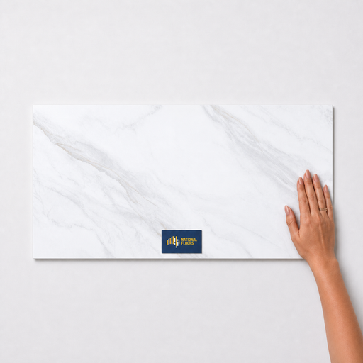 Silk Tiles Flooring TM106 - hand scale and National Floors card