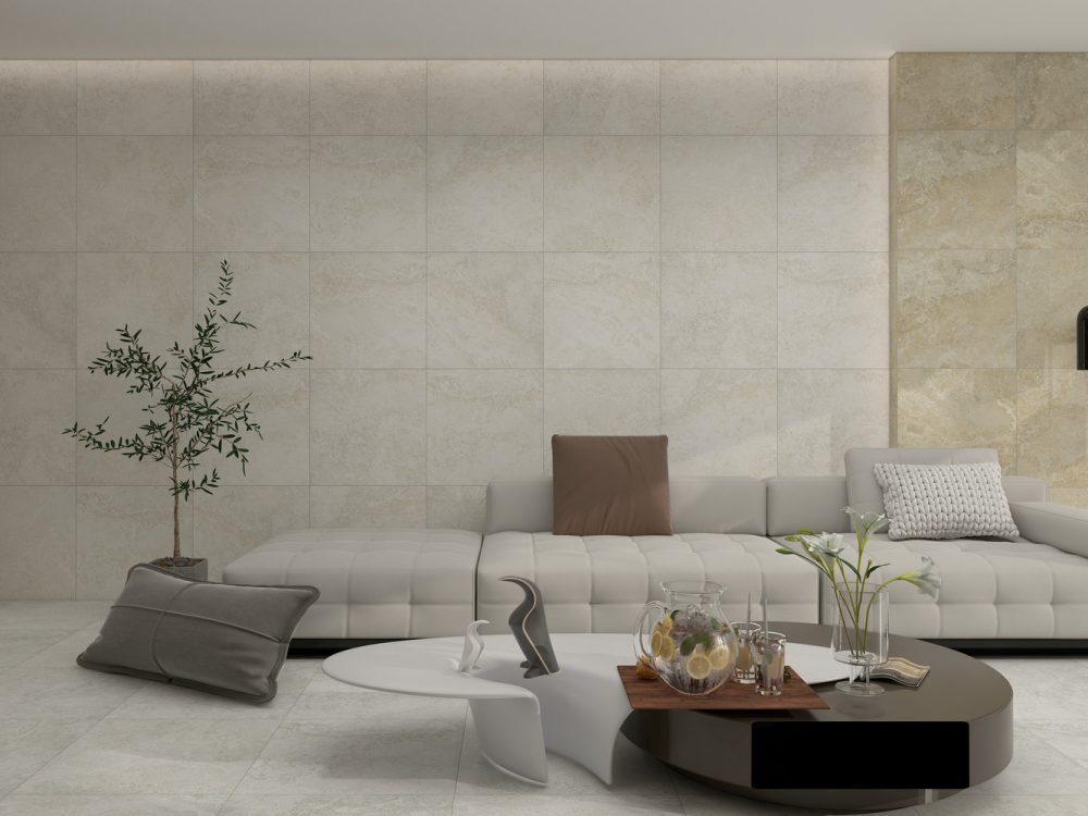 Warm Ivory Tiles Flooring (TM54)
