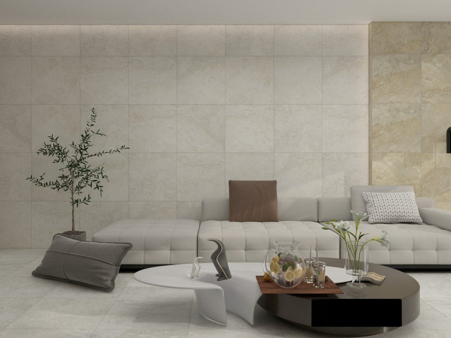 Warm Ivory Tiles Flooring (TM54)