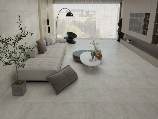 Neutral Grey Tiles Flooring (TM56)