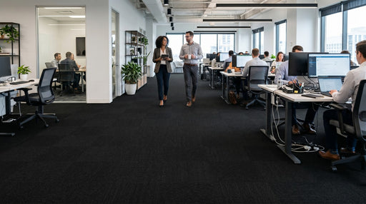 Black 6mm Carpet Tile (CTNF4) - National Floors