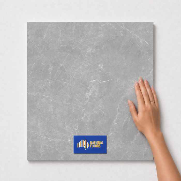 Ash  Tiles Flooring (TM13) - hand scale and National Floors card
