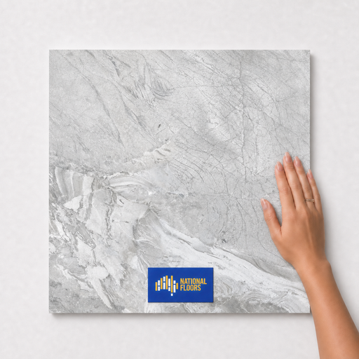 Atlantis Slate 9.5mm Tiles Flooring (TK17) - hand scale and National Floors card