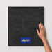 Blackened Grey  Tiles Flooring (TM69) - hand scale and National Floors card