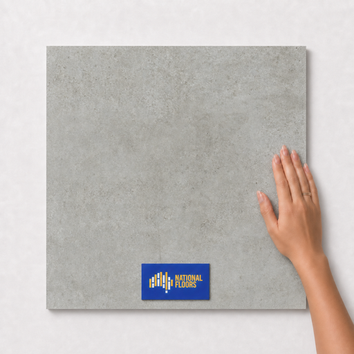 Cairo Mist 9.5mm Tiles Flooring (TK25) - hand scale and National Floors card