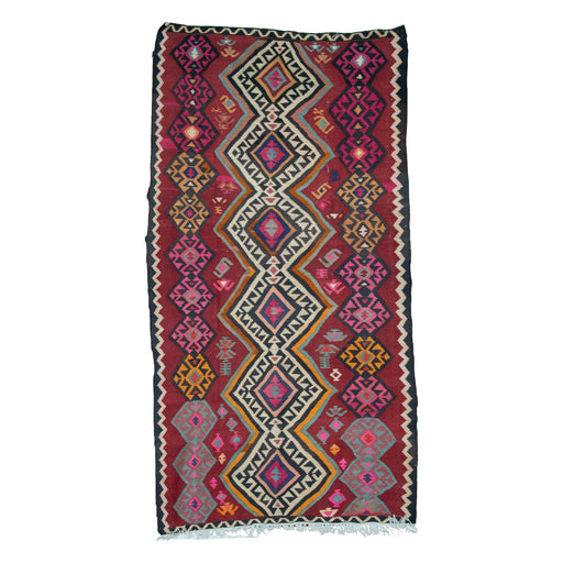 Shiraz Killim Handmade Rug — 165 × 325 cm (Label 607) — complete rug, all edges visible.