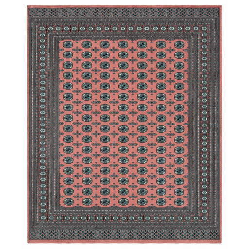 Bukara Handmade Rug — 250 × 300 cm (Label 144) — complete rug on a square white canvas, including every edge and fringe, from its refreshed studio visualisation.