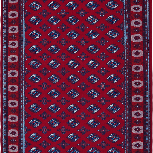 Turkoman Handmade Rug — 280 × 383 cm (Label 17) — close crop from its refreshed studio visualisation.