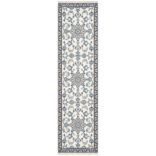 Nain Handmade Runner — 79 × 290 cm (Label 181) — complete rug on a square white canvas, including every edge and fringe, from its refreshed studio visualisation.