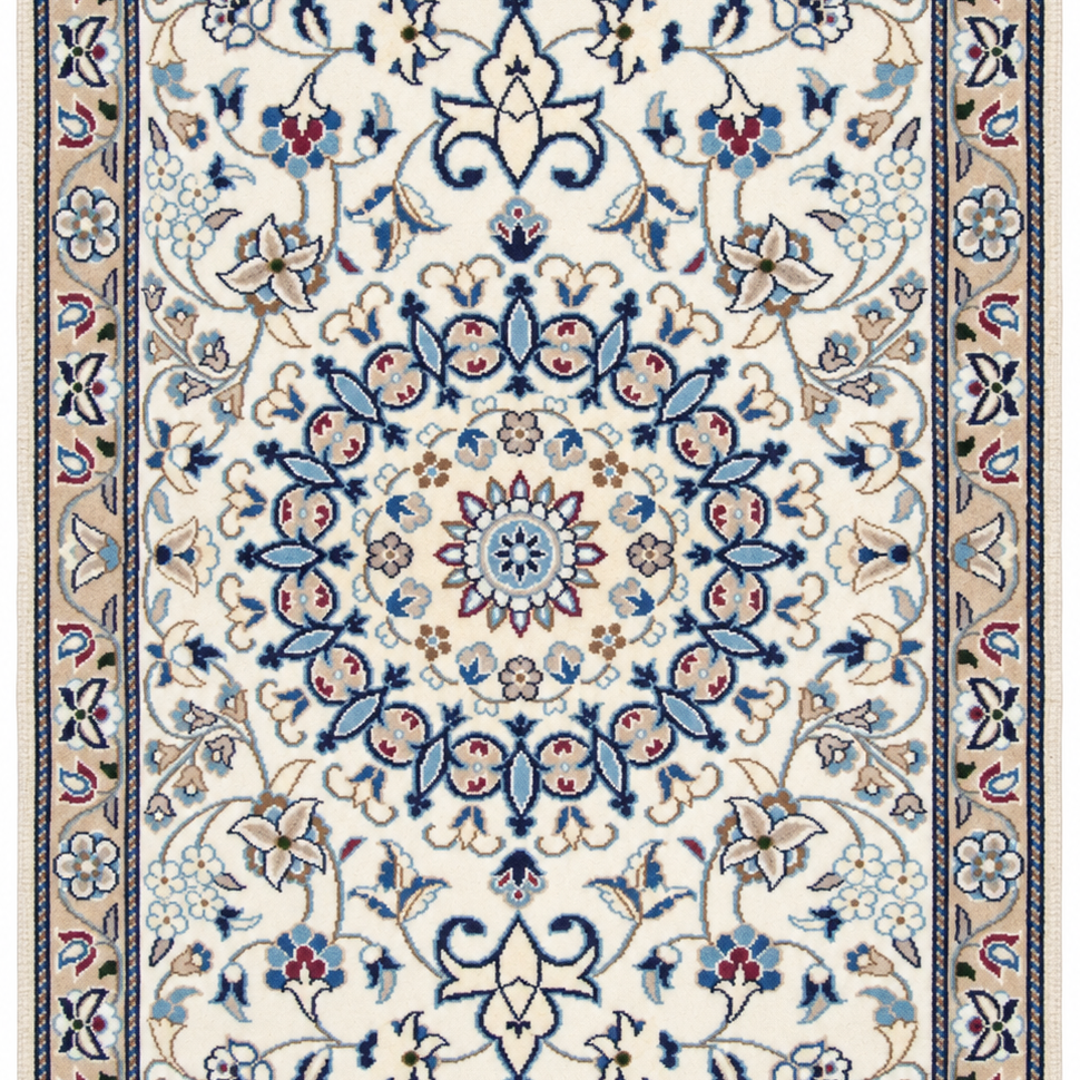 Nain Handmade Rug — 89 × 132 cm (Label 206) — close crop from its refreshed studio visualisation.