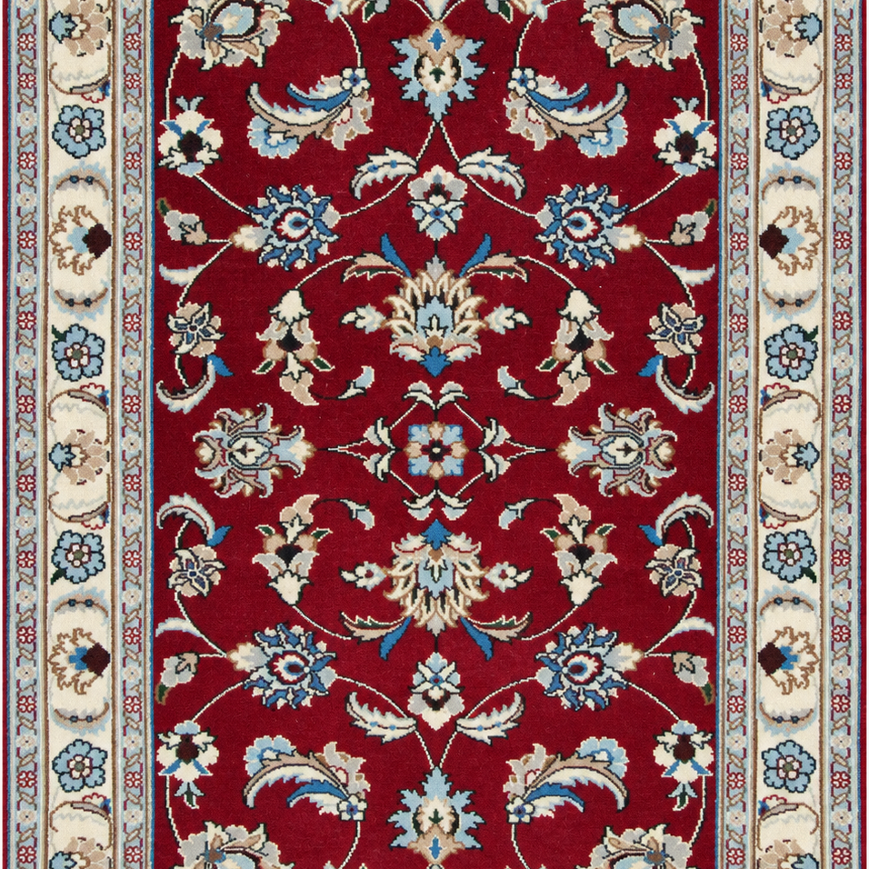 Nain Handmade Rug — 92 × 134 cm (Label 207) — close crop from its refreshed studio visualisation.