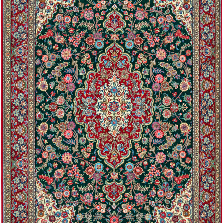 Green Qum Handmade Rug — 200 × 300 cm (Label 210)