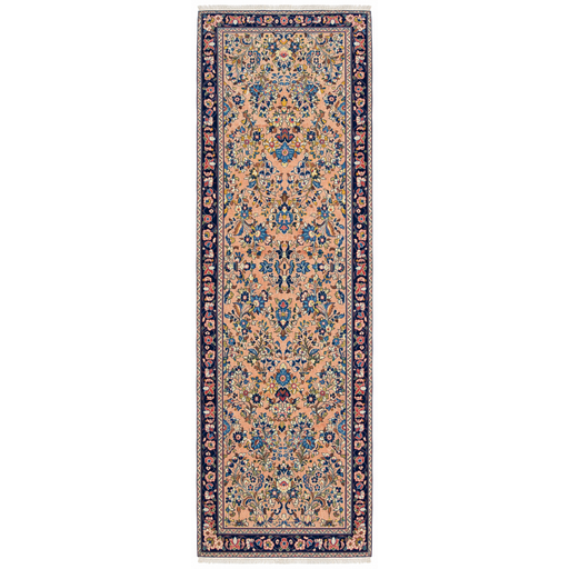 Sarouk Handmade Runner — 85 × 260 cm (Label 228) — complete rug from its refreshed studio visualisation, all visible edges included.