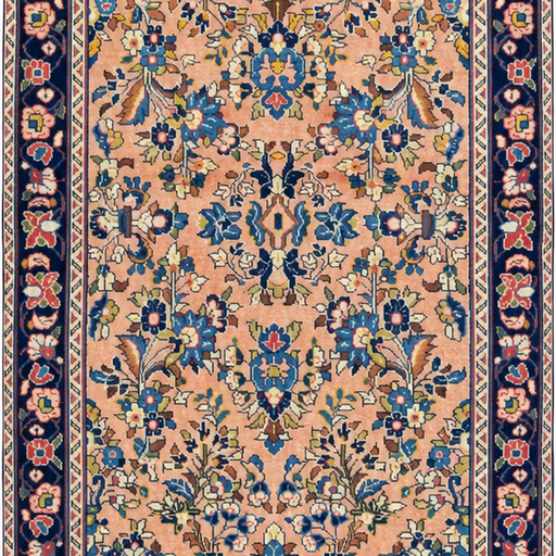 Sarouk Handmade Runner — 85 × 260 cm (Label 228) — close crop from its refreshed studio visualisation.