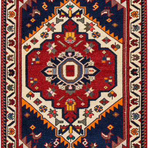 Baktiari Handmade Rug — 72 × 123 cm (Label 241) — close crop from its refreshed studio visualisation.