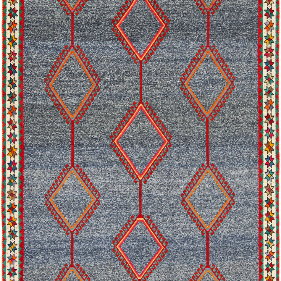 Gabbeh Handmade Rug — 135 × 223 cm (Label 260) — close crop from its refreshed studio visualisation.