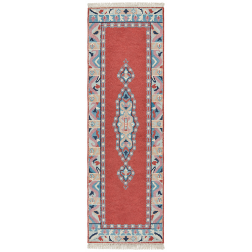 Kerman Handmade Runner — 75 × 230 cm (Label 270) — complete rug on a square white canvas, including every edge and fringe, from its refreshed studio visualisation.