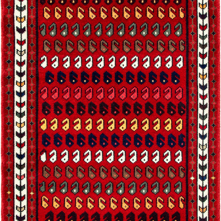 Arak Handmade Rug — 60 × 110 cm (Label 296) — close crop from its refreshed studio visualisation.