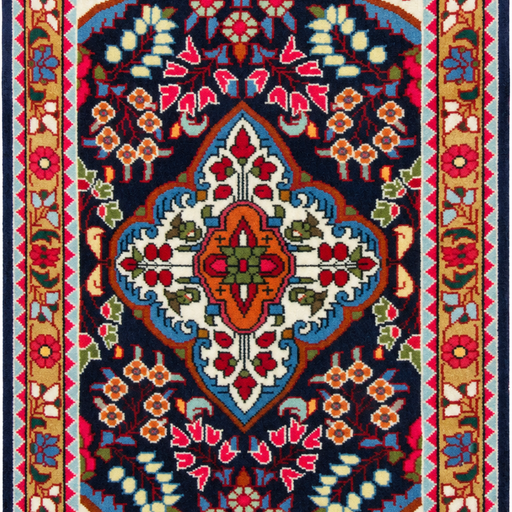 Arak Handmade Rug — 70 × 130 cm (Label 305) — close crop from its refreshed studio visualisation.