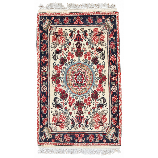 Karadan Handmade Rug — 55 × 92 cm (Label 314) — complete rug on a square white canvas, including every edge and fringe, from its refreshed studio visualisation.