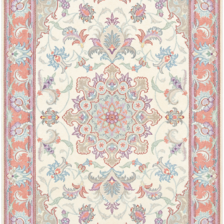 Tabriz Naks Handmade Rug — 90 × 150 cm (Label 371) — close crop from its refreshed studio visualisation.