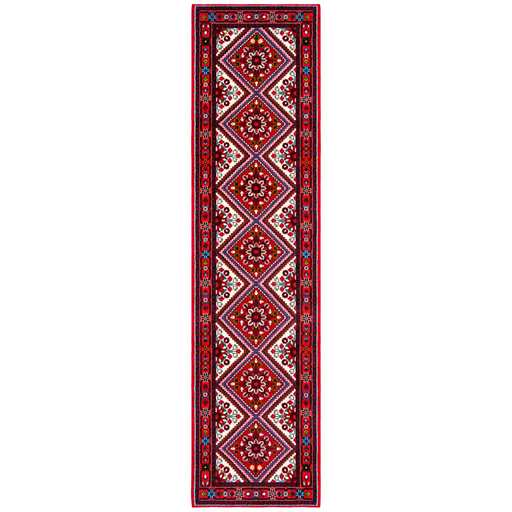 Arak Handmade Runner — 75 × 304 cm (Label 399) — complete rug on a square white canvas, including every edge and fringe, from its refreshed studio visualisation.