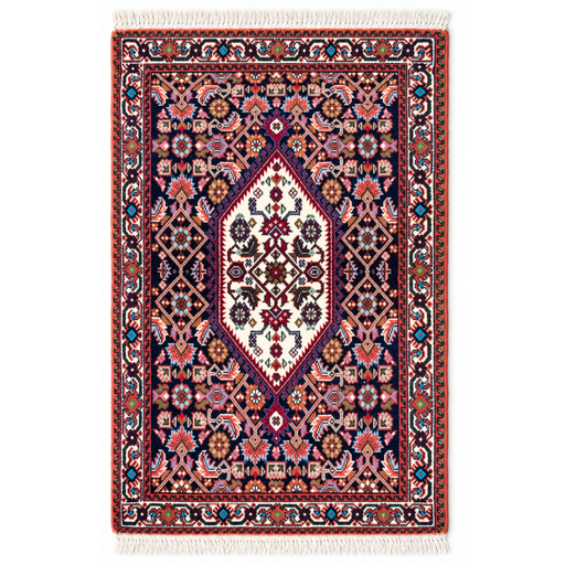 Bidjar Handmade Rug — 60 × 90 cm (Label 456) — complete rug on a square white canvas, including every edge and fringe, from its refreshed studio visualisation.