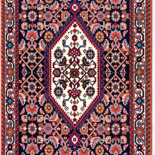 Bidjar Handmade Rug — 60 × 90 cm (Label 456) — close crop from its refreshed studio visualisation.