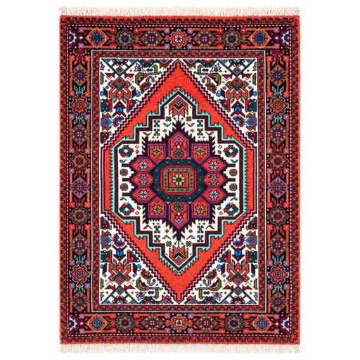 Bidjar Handmade Rug — 65 × 80 cm (Label 481) — complete rug on a square white canvas, including every edge and fringe, from its refreshed studio visualisation.
