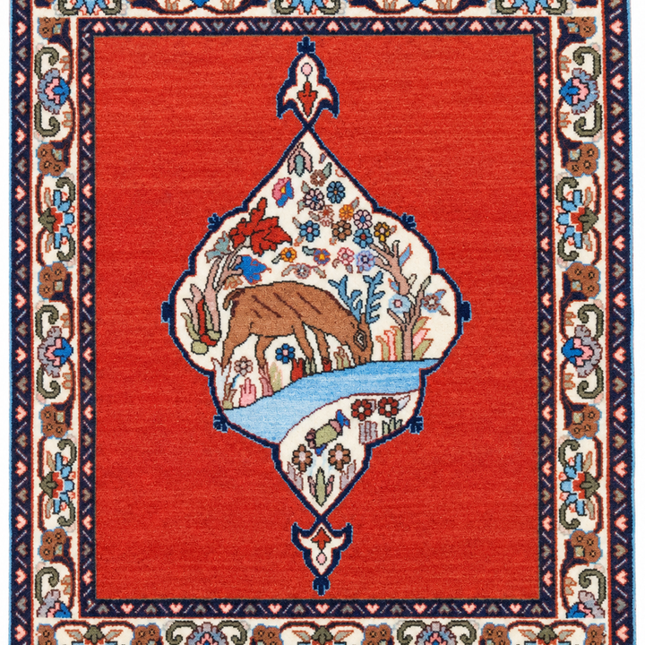 Qum Handmade Rug — 67 × 80 cm (Label 490)