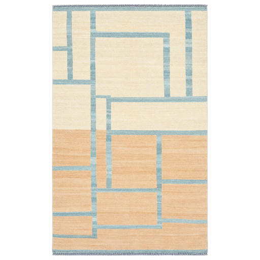 Chobi Handmade Rug — 102 × 163 cm (Label 86) — complete rug on a square white canvas, including every edge and fringe, from its refreshed studio visualisation.