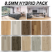 100% Water proof Hybrid Flooring Sample pack-Luxury SPC Vinyl (8.5mm Hybrid) - National Floors