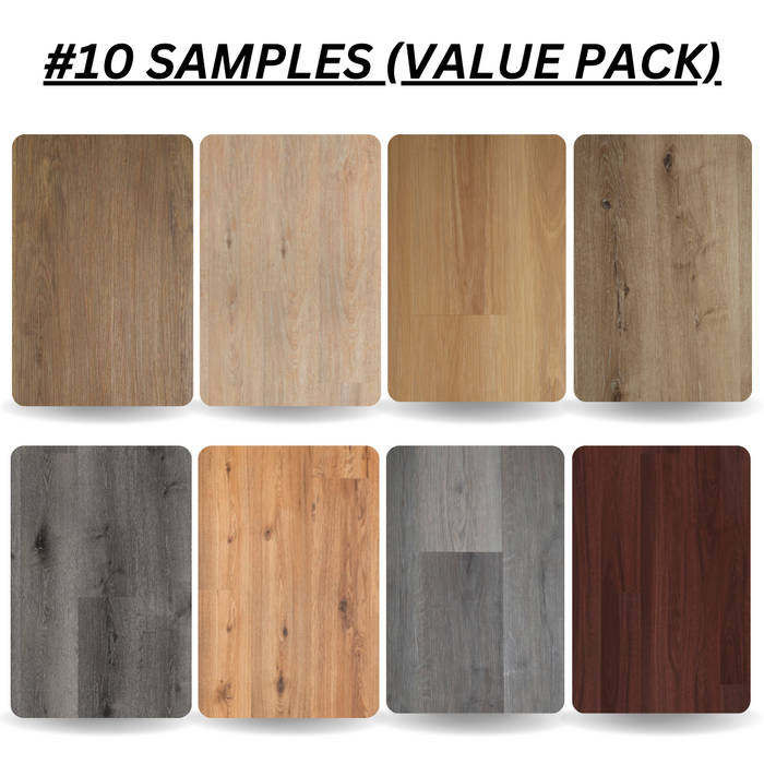 100% Water proof Hybrid Flooring Sample pack-Luxury SPC Vinyl (Value Pack) - National Floors