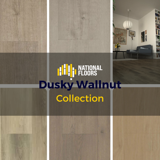 100% Water proof Hybrid Flooring Sample Pack Dusky Wallnut Collection ( Light Brown) - National Floors